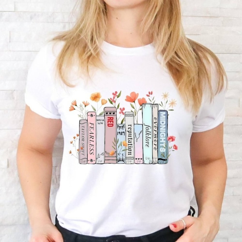 Music Albums As Books Tshirt Fun Music Lover Gift Concert